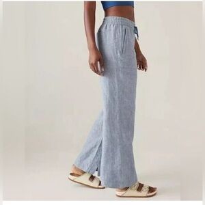 Athleta Retreat Linen Wide Leg Pant
